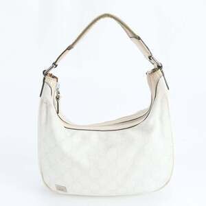 Gucci GG Canvas 263757 Leather Shoulder Bag, One-Shoulder Hobo Tote Handbag f...